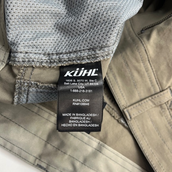 KUHL Renegade Shorts Mens Size 30 Khaki Tan Style 5121 Hiking 9.5 inseam Camping - Picture 5 of 15